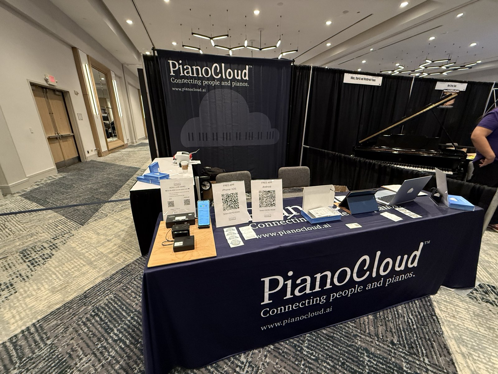 PianoCloud booth 311 at the 2026 Piano Technicians Guild convention